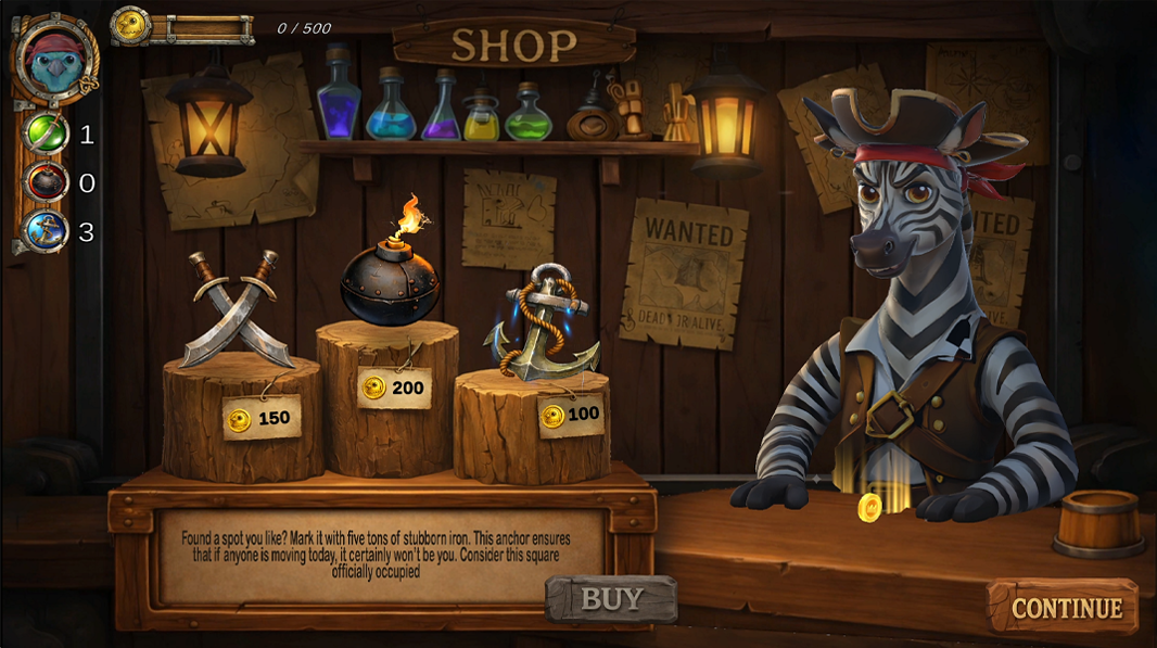Zebra Merchant · Shop Encounter