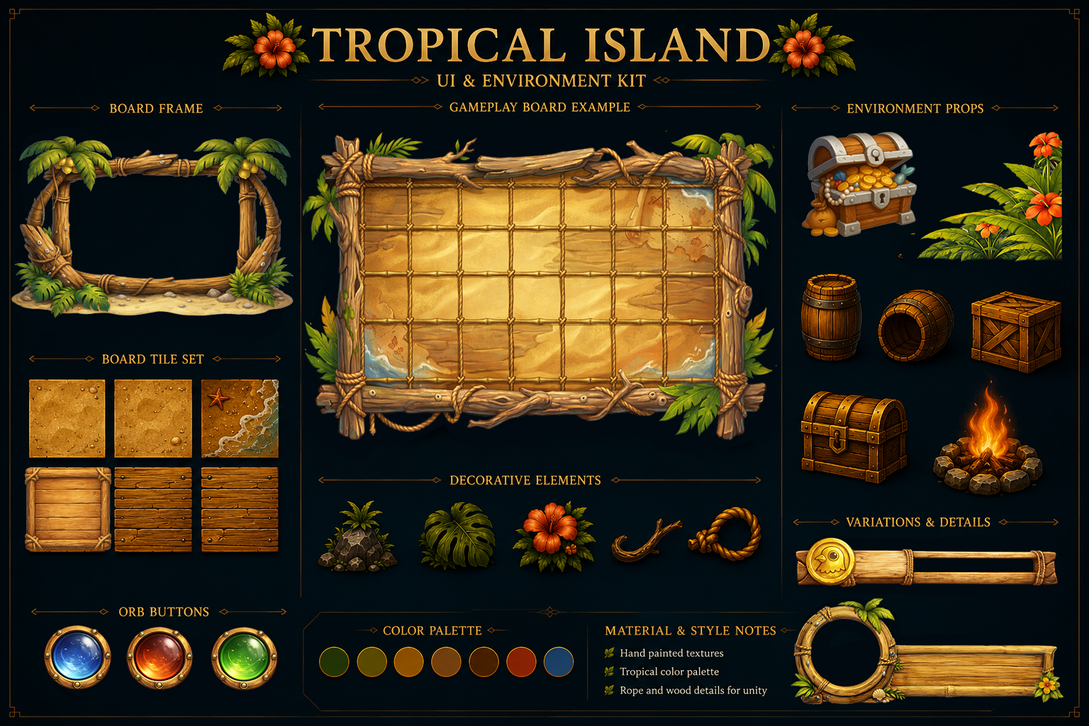 Tropical Island · UI & Environment Kit